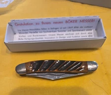 NIB Boker Tree Brand Classic 280WBB WASH BOARD BONE WHITTLER