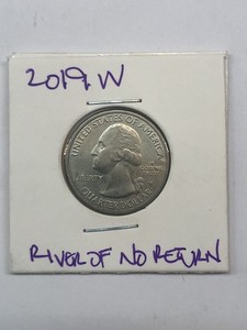 Rare 2019 W River Of No Return Only 2 Million Made Washington 25c Quarter