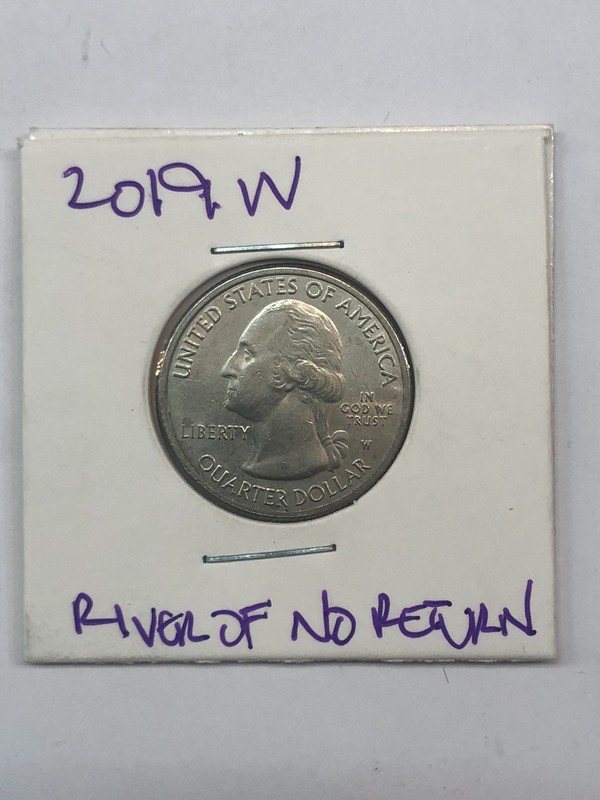 Rare 2019 W River Of No Return Only 2 Million Made Washington 25c Quarter