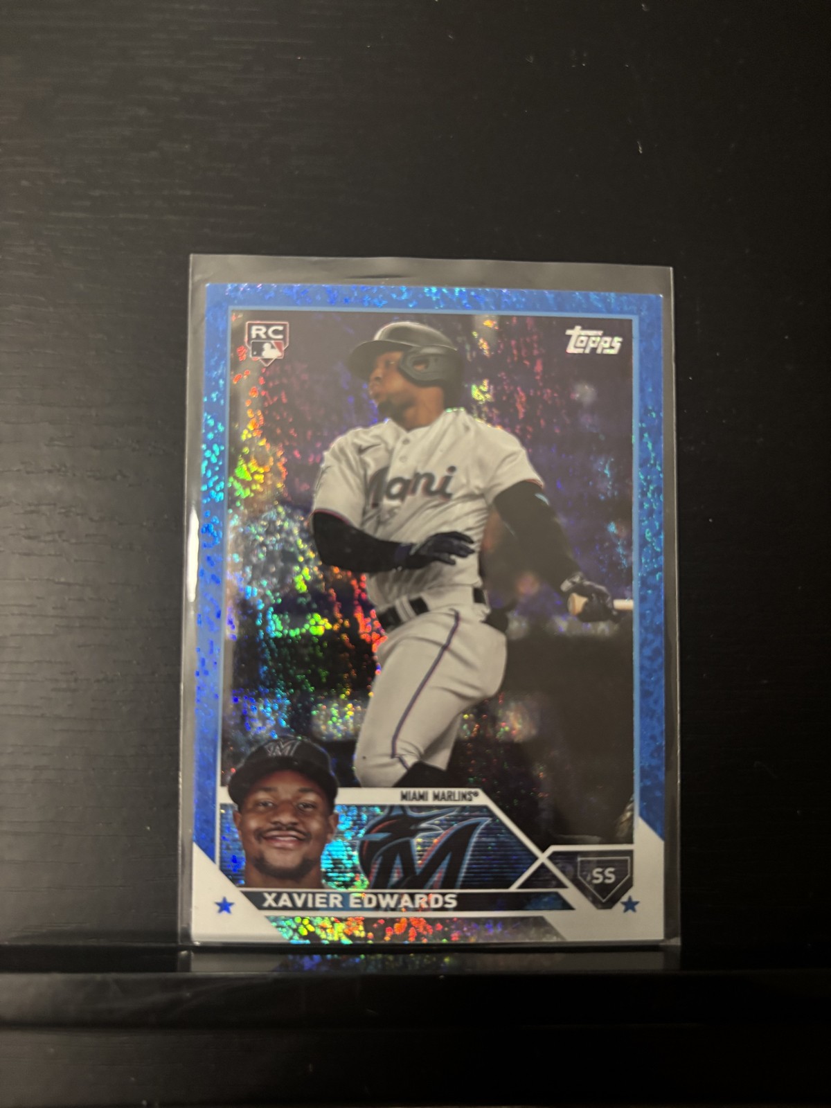 2023 Topps Update Series - Xavier Edwards #US296 Blue Foil /999 (RC)