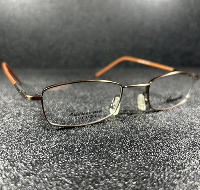 NEW Arcadia Kids Eyeglasses 0738 Bronze Copper Orange 47-18 Stainless JR LOOK!!