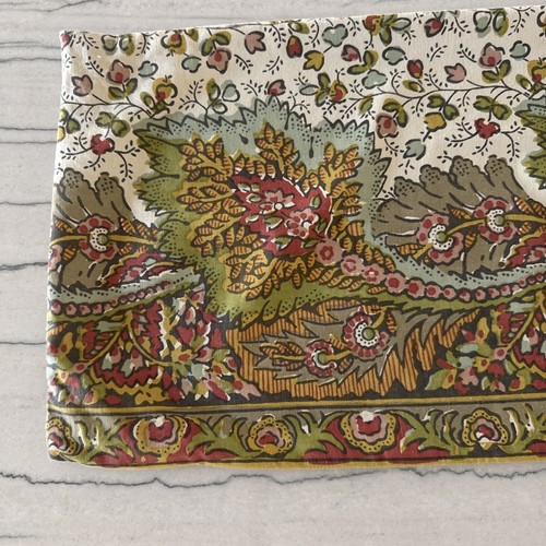 Pottery Barn Salinas Lumbar Pillow Cover 14" x 36" 1240188 Floral Greens Reds Ye - Picture 2 of 11