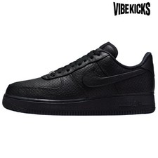 Nike Air Force 1 Low Sp Triple Black Perforated - HF8189-001 New Size