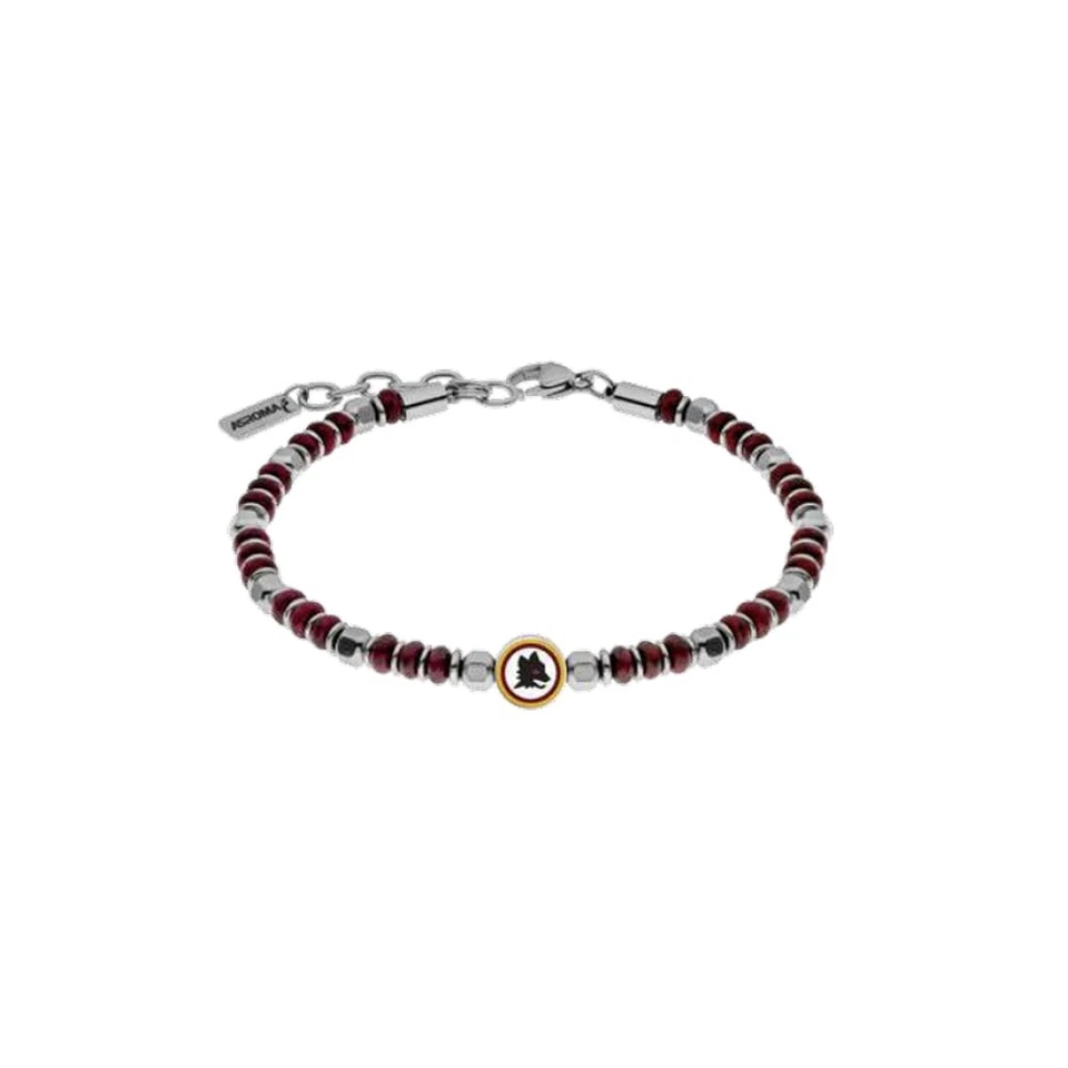 LOWELL Bracciale Uomo AS ROMA B-RB024UPR Acciaio Inossidabile OFFICIAL