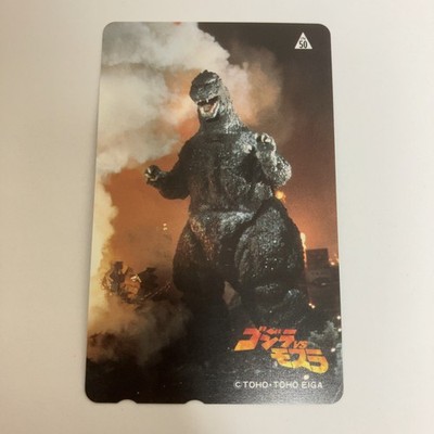 [Unbenutzt] Godzilla VS Mothra Telefonkarte Anime Japan Vintage Rare Teleca TOHO