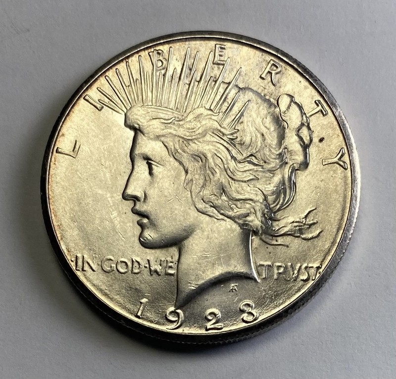 1923-S Peace Silver Dollar. Brilliant Uncirculated. INV#3361
