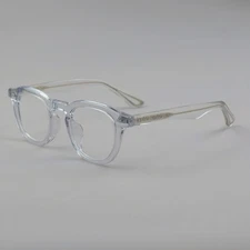Acetate Eyeglasses Frames Reading Glasses Round Full Rim Nerd Fashion Men Women