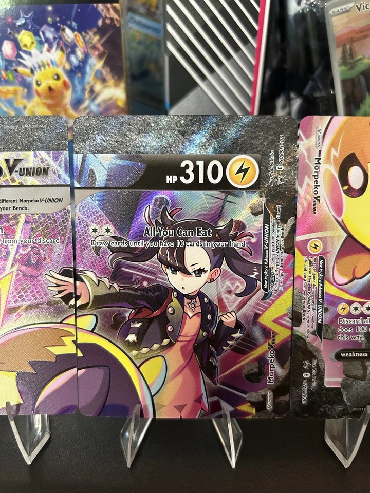 Morpeko V-Union (-290) (Set of 4) SWSH290 SWSH: Sword & Shield Promo Cards Holo✨ - Image 3 of 4