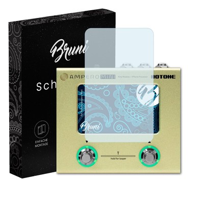 Bruni 2x Folie für Hotone Ampero Mini Schutzfolie Displayschutzfolie