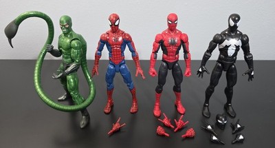 Marvel Legends Spiderman Lot of 4.  Spiderman & Scorpion Action Figures Set