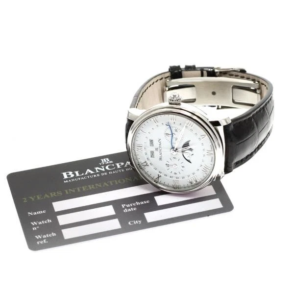 Blancpain — Blancpain Villeret Monopusher Chronograph Complete Calendar 6685-1124-55B #C1597