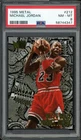 1995 METAL #212 MICHAEL JORDAN PSA 8