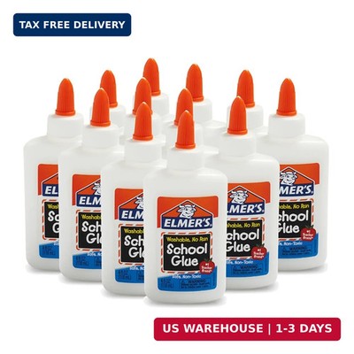 Elmer's Liquid School Glue, Slime & Craft, Safe and Non-Toxic, Washable, White,