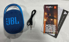 JBL Clip 4 Portable Bluetooth Speaker - Eco Blue USED/Damaged box