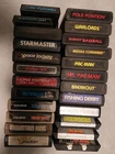 Vintage Lot Of 24 Authentic Atari 2600 Games - Untested - popular titles