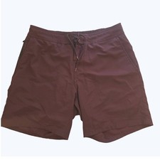 Ten Thousand The Foundation Short Mens Medium 7 Inch Maroon Training Gym Shorts