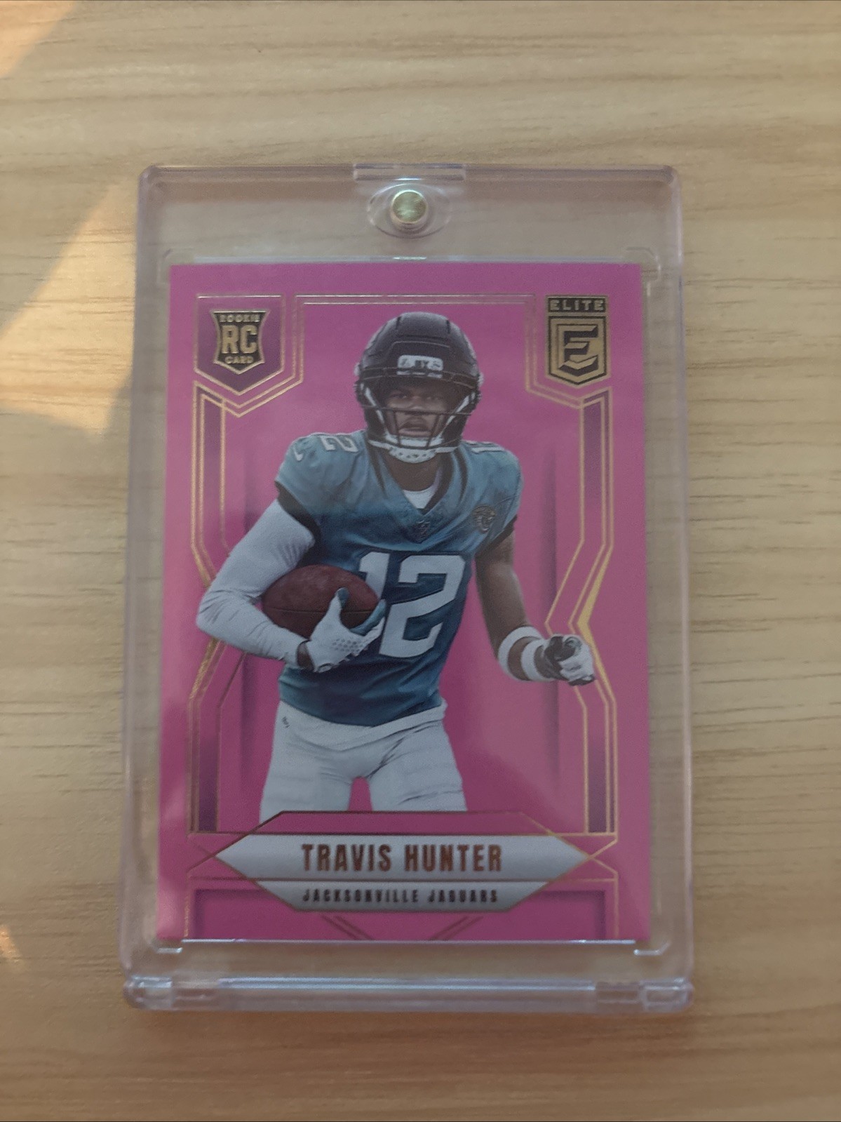2025 Panini Donruss Elite - Rookies Travis Hunter #114 Pink Ink (RC)