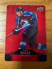 2020-21 Cale Makar UD Tim Hortons red die cut hockey card #DC-10 - Avalanche