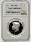 2025-S Silver Kennedy Half Dollar NGC PF70 Ultra Cameo Proof 50C