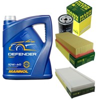 Inspektionspaket 5L Mannol Defender 10W-40 FüR Audi Cabriolet 2.3 E Coupe 2.0