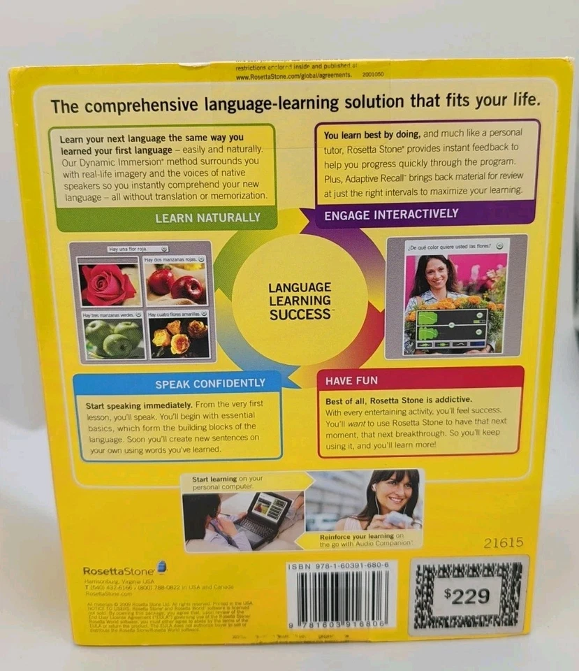 Rosetta Stone, Italian, Level 1, Version 3, WIN/MAC CD-ROM, Personal Edition - Image 2 of 4