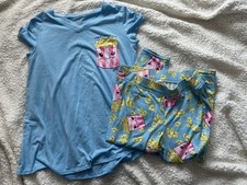 justice rare HTF popcorn short pajama set size 20