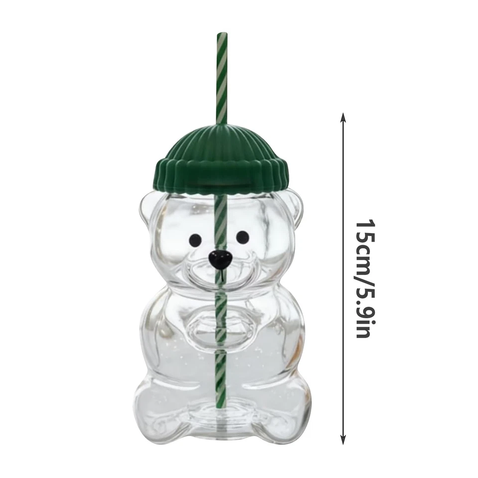 2025 Bearista BEAR Glass Jar Cold Cup Tumbler with Straw - NEW LIMITED EDITION - Image 4 of 4