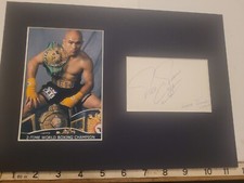 JESSE JAMES LEIJA HAND SIGNED PRESENTATION PRO V-CUT MOUNT COA - MAKE AN OFFER