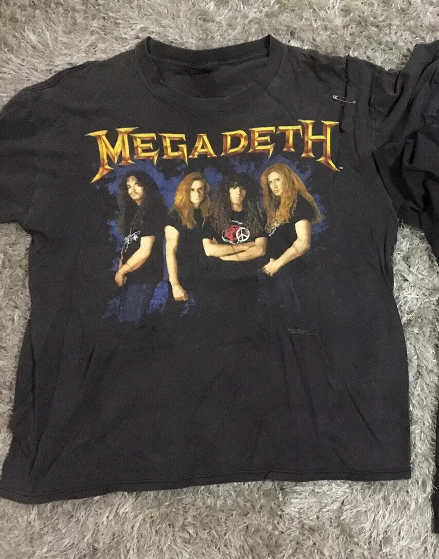 Vintage Megadeth 1991 Rust In Peace Era Brockum XLarge Anarchy Shirt
