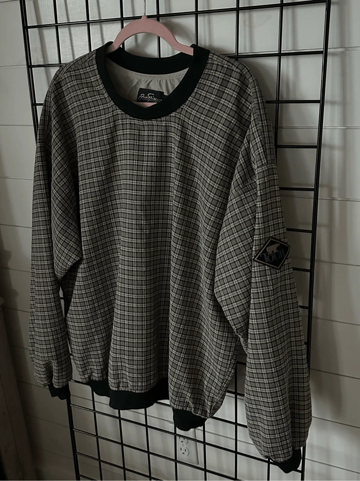 Pulôver xadrez vintage Jack Nicklaus PGA Tour tamanho grande - Imagem 4 de 4