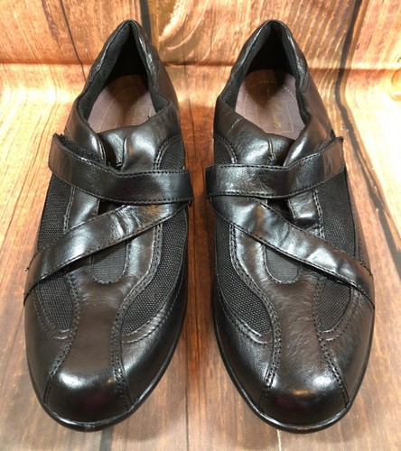 CLARKS Everyday Casual Strap Black Leather Shoes 84972 Womens 9 M (10a3) - Picture 2 of 10