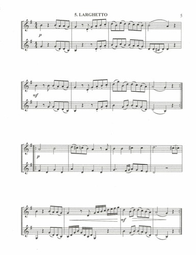 Bb Trumpet Duets in the original key as Mozart 12 Horn Duets K.487 - Picture 3 of 5