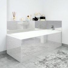 Bath Panels Printed on Acrylic - Ivory Tiles