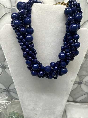 KJL lapis Multi strand Necklace