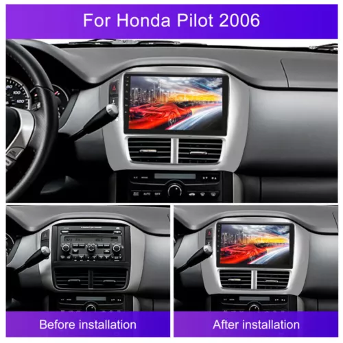 FOR HONDA PILOT 2006-2008 ANDROID 13 APPLE CARPLAY CAR STEREO RADIO GPS NAVI SWC - Picture 4 of 22
