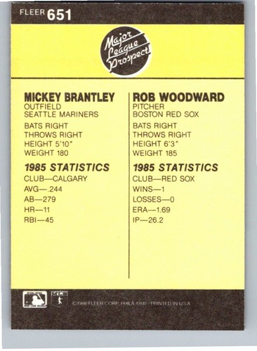 1986 Fleer Baseball Complete Your Set You Pick Choose #496 - 660 - Picture 291 of 295