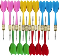 15pcs Tip Dart Colorful Dart Soft Tip Darts Bar Dart Plastic Tip Darts Set