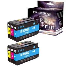 6-Pack 951 XL 951XL Cyan Magenta Yellow Ink Cartridge for 251dw 276dw Printer