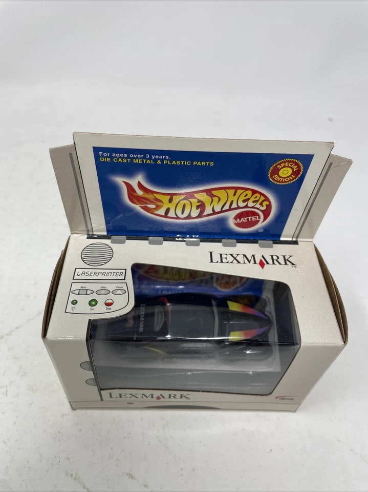 Hot Wheels LEXMARK Tail Dragger NEGRO con neumáticos RR GOMA REAL Foto 3 de 4