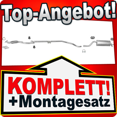 Auspuff für Opel Corsa D 1.2 ab BJ. 2006-2014 Auspuffanlage