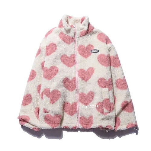 Women's Cotton-padded Jacket Japanese Sweet Coat Women's Lamb Wool Bread Coat Loose Women's Short Plus Velvet Warm Cotton-padded Coat