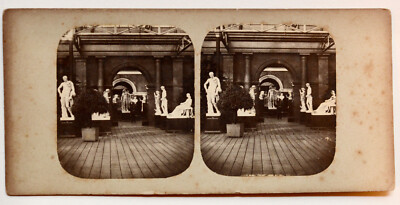 Stereoskopische Ansicht, Stereo View, Crystal Palace, Roman Court / Römisches Viertel