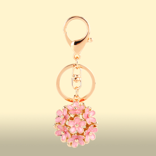 Cute Crystal Rhinestone Flower Keyring Keychain Pendant Bag Purse Decor Gift AU - Picture 1 of 6