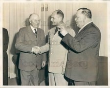 1952 Press Photo Warren Austin With General Matthew Ridgway 1950s