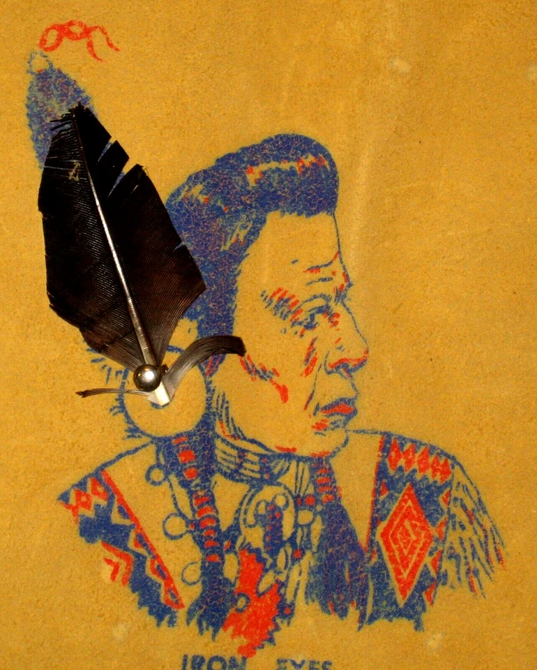 Disfraz de Jefe de Colección Años 50 Cuero "Ojos de Hierro" Borrego con Flecos Tachuelas, Primaveras Foto 4 de 4