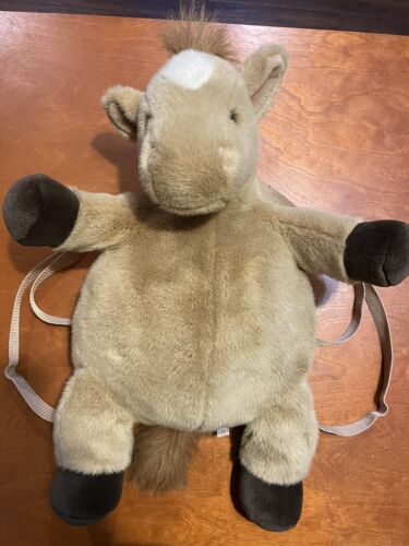Zaino cavallo A & A peluche 19"" unisex - cinturino regolabile bambino marrone - marrone marrone marrone chiaro - Foto 3 di 8