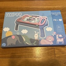 TODDLER TAKE ALONG TOY Magnetic Drawing Board & Puzzles No Batteries 3+ Toy