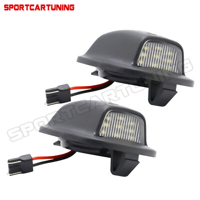 2x Full LED License Plate Lights Lamp For 94-2004 Nissan Xterra 98-2004 Frontier