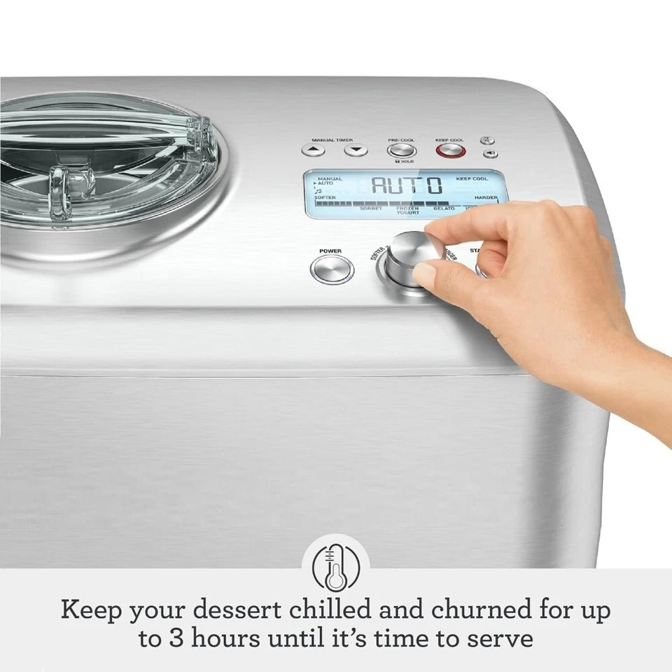 Heladera Breville BCI600XL Smart Scoop, plateada Foto 2 de 4