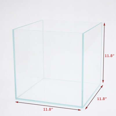 7 Gallons Glass Fish Tank 11.8